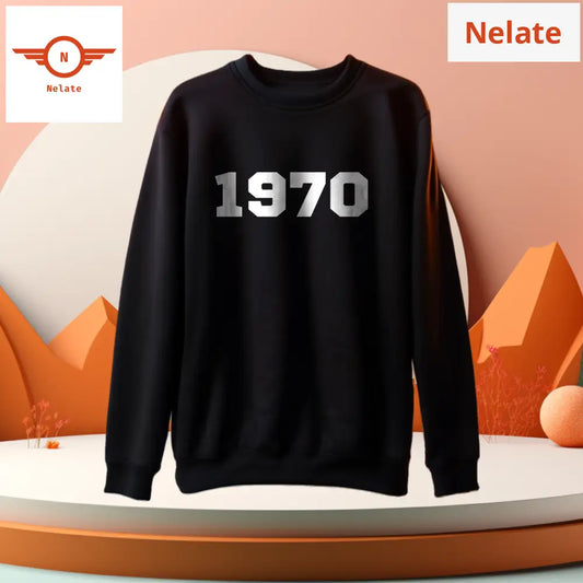 1970 - Black Sweatshirt For Men