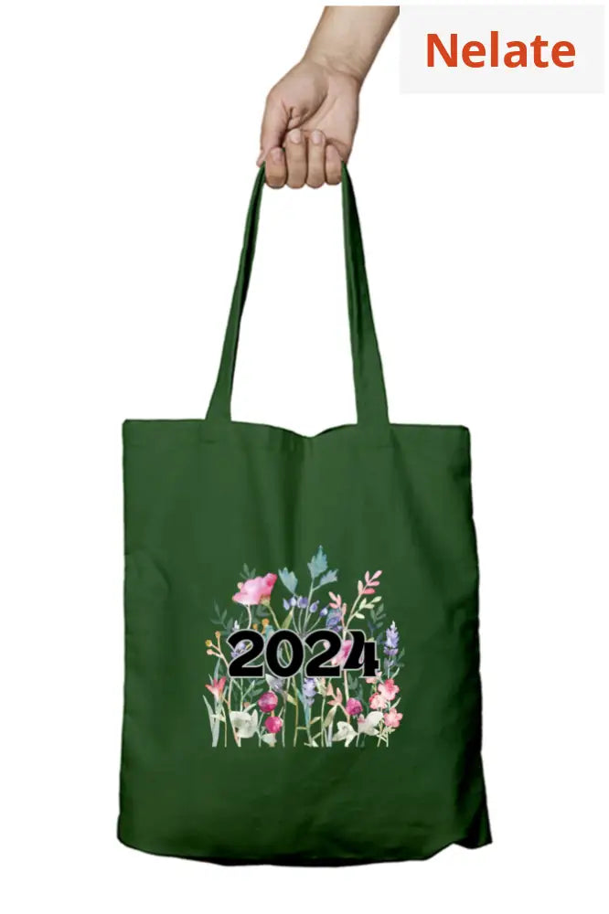 2024 Tote Bag Zipper Bottle Green / Standard
