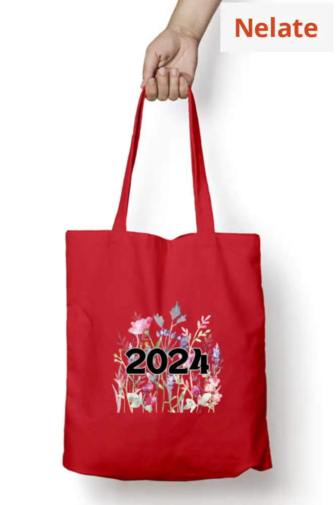 2024 Tote Bag Zipper Red / Standard