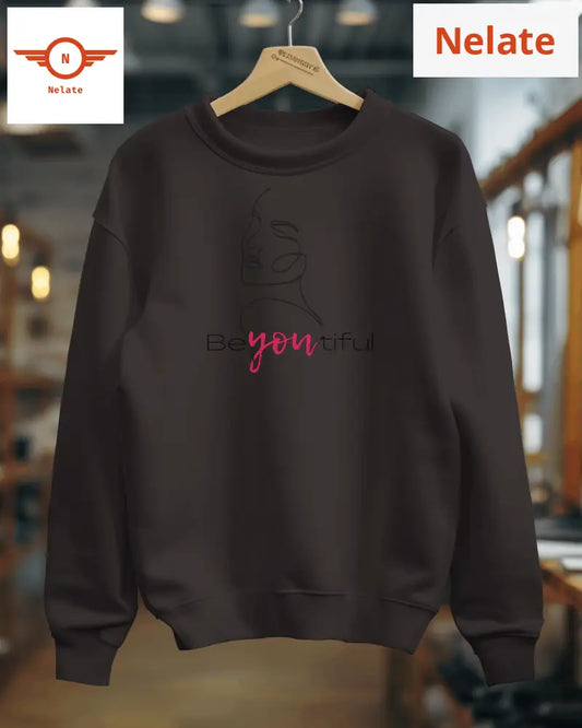 Be Youtiful Womens Black Sweatshirt