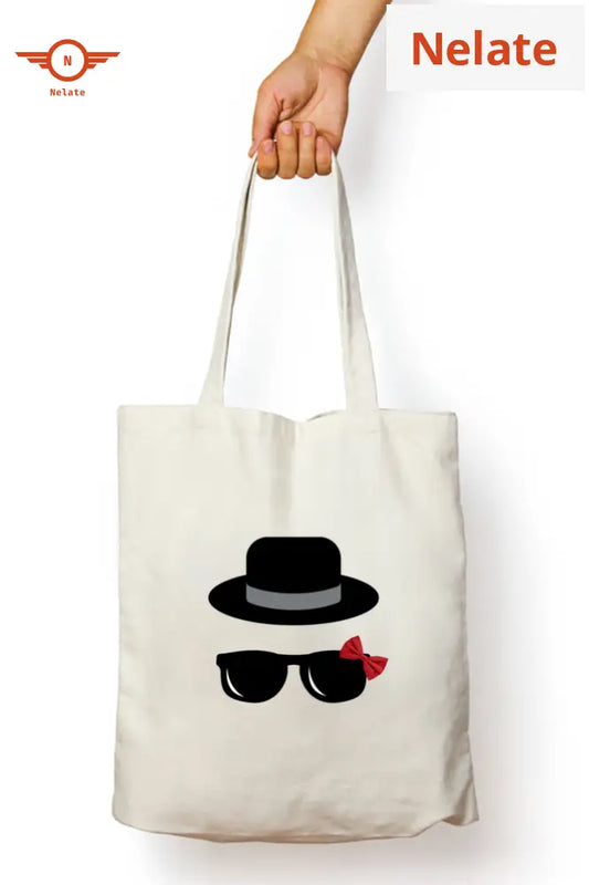 ’Being Cool’ Tote Bag Zipper White / Standard