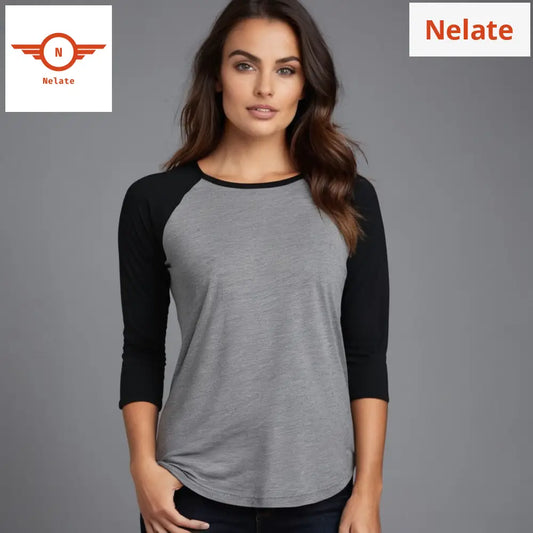 Black Sleeve Grey Raglan T-Shirt