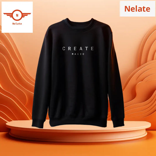 Create Magic Black Sweatshirt For Men