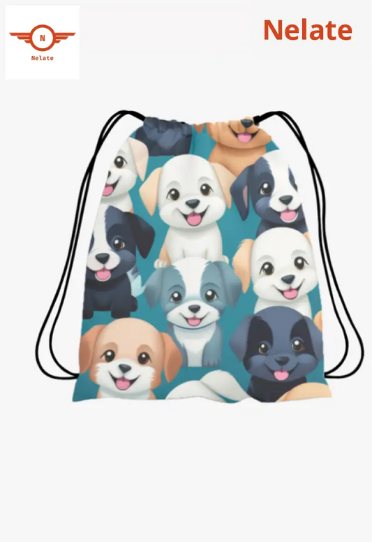 Cute Puppies Exclusive Drawstring Bag