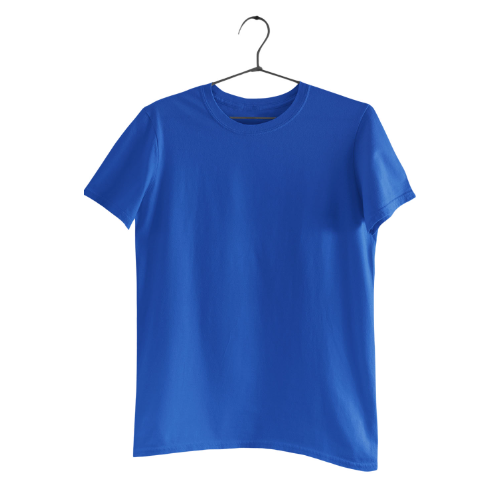 Nelate Plain Royal Blue T-Shirt For Men