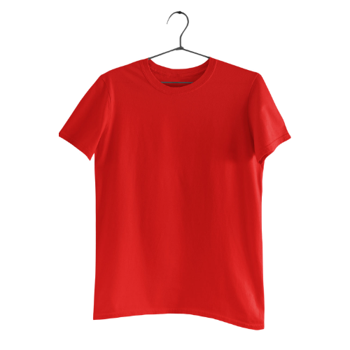Nelate Plain Red T-Shirt For Men