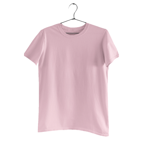 Nelate Plain Pink T-Shirt For Men