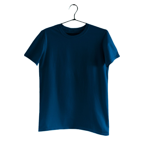 Nelate Plain Petrol Blue T-Shirt For Men