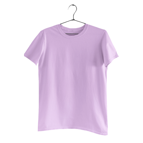 Nelate Plain Lavender T-Shirt For Men