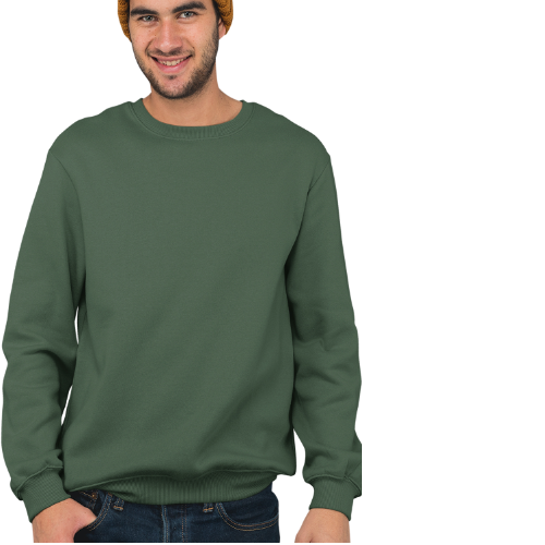 Nelate Olive Green Sweatshirt For Men