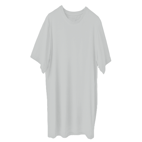 Nelate Plain Oversized T-Shirt (White)