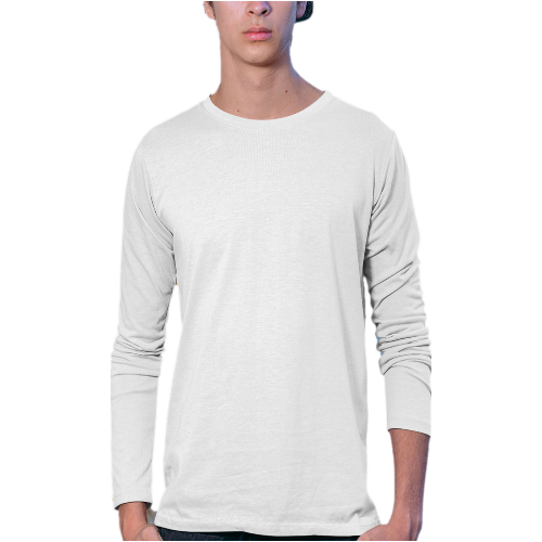 Nelate Men’s Full Sleeve T-Shirt (White)