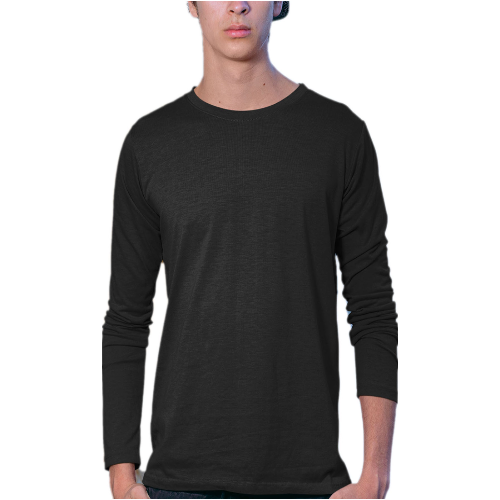 Nelate Men’s Full Sleeve T-Shirt (Black)