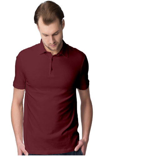 Men’s Maroon Polo T-Shirt