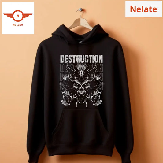 Destruction - Black Hoodie For Men