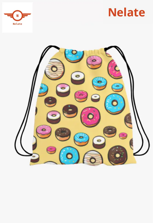 Donut Pattern Exclusive Drawstring Bag
