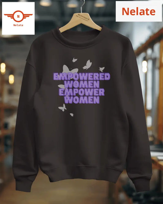 Empowered Women Womens Black Sweatshirt