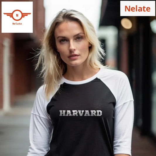 ’Harvard’ Women’s Raglan T-Shirt
