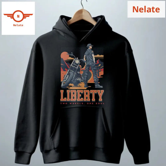 Liberty- Black Hoodie For Men