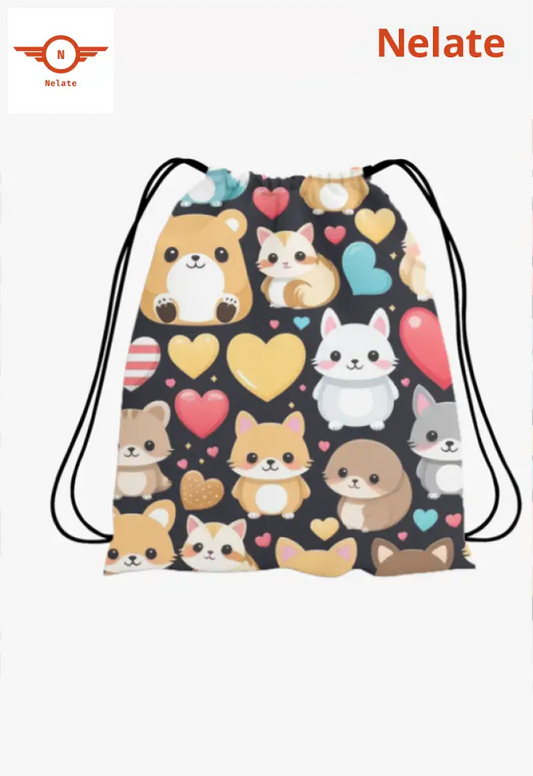 Little Cute Animals Exclusive Drawstring Bag