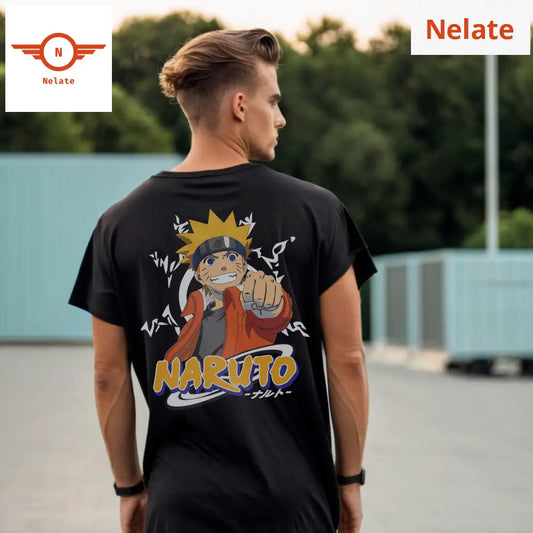Naruto Uzumaki - Black Oversized T-Shirt
