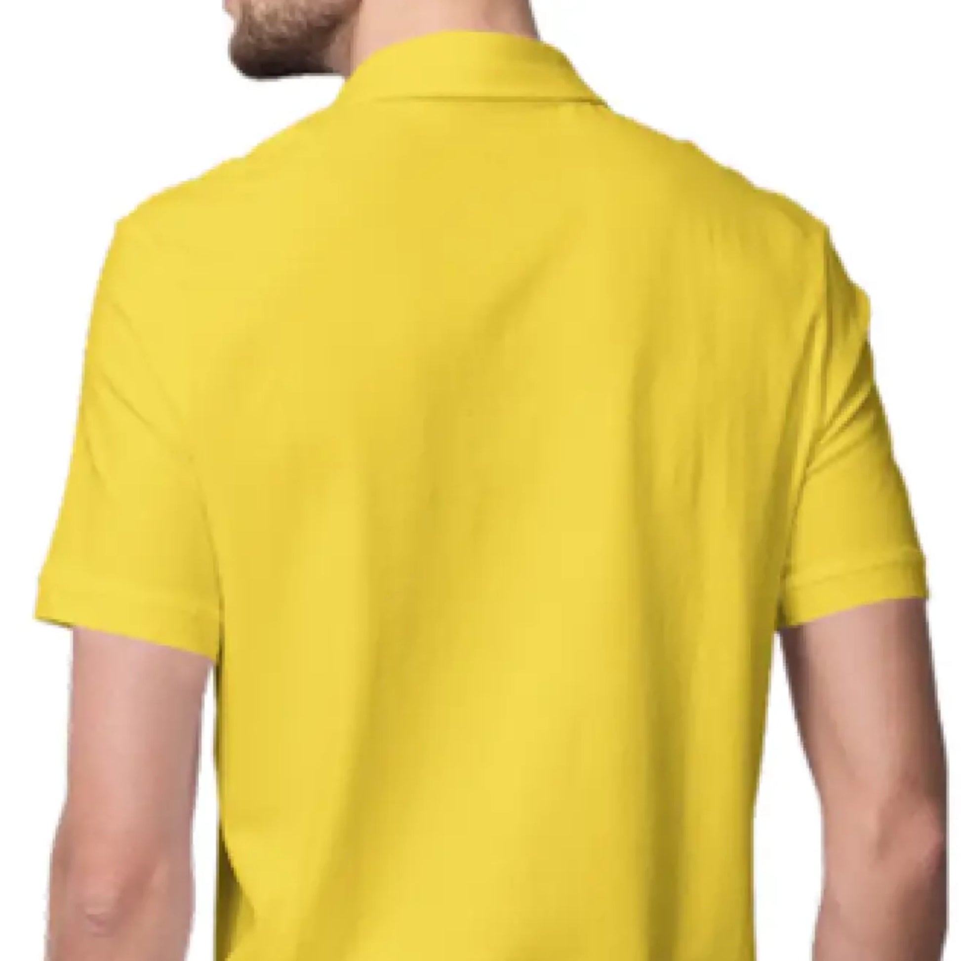 Nelate High Quality Mustard Yellow Polo T-Shirt