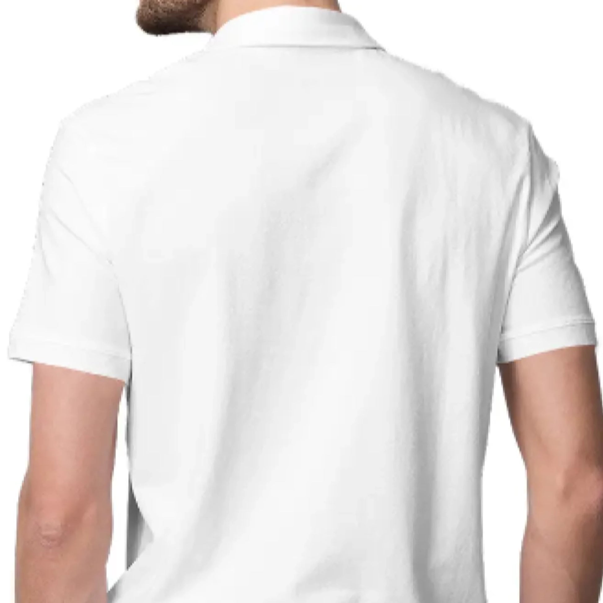 Nelate High Quality White Polo T-Shirt