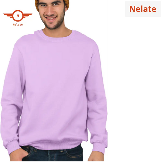 Nelate Lavender Sweatshirt For Men