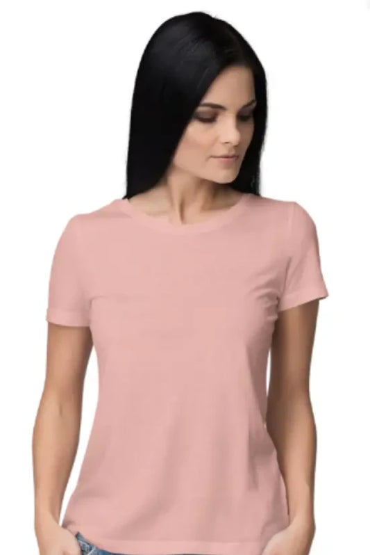 Nelate Peach T-Shirt For Women