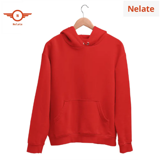 Nelate Red Hoodie For Men