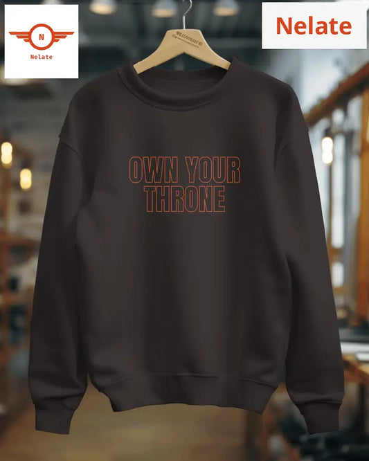 Own Your Throne Womens Black Sweatshirt
