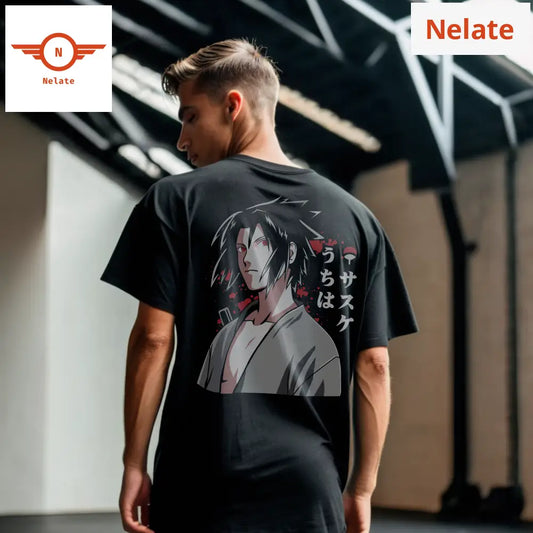 Sasuke Uchiha - Black Oversized T-Shirt