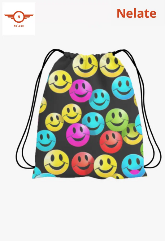 Smiley Design Exclusive Drawstring Bag