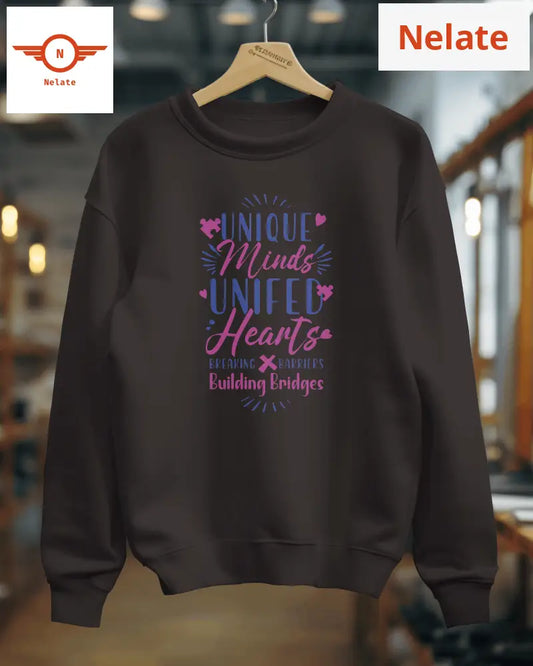 Unique Minds Womens Black Sweatshirt