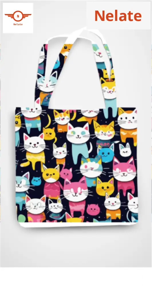 White Face Cat Theme Exclusive Tote Bag
