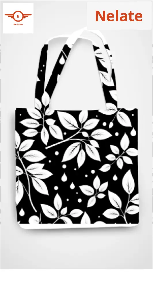 White Leaves Theme Exclusive Tote Bag